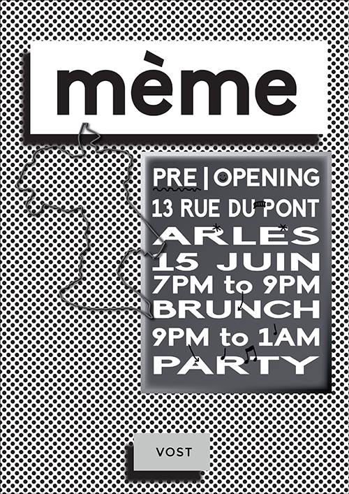mème – Arles Event poster